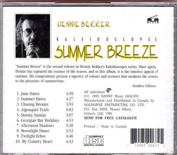 Hennie Bekker : Summer Breeze (CD, Album)
