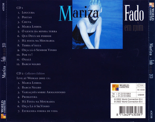 Mariza : Fado Em Mim (2xCD, Album, O-c)