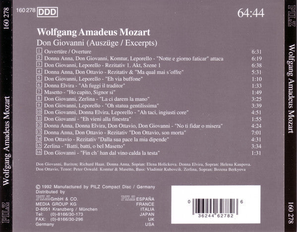 Wolfgang Amadeus Mozart : Don Giovanni (CD)