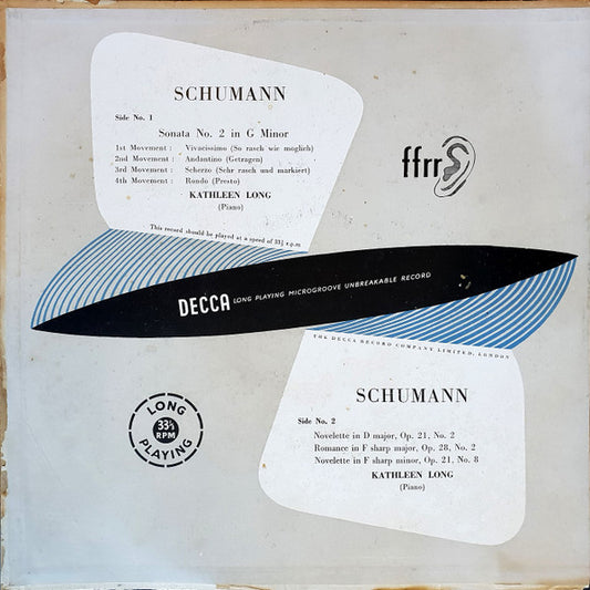 Schumann*, Kathleen Long : Schumann Piano Recital   (LP)