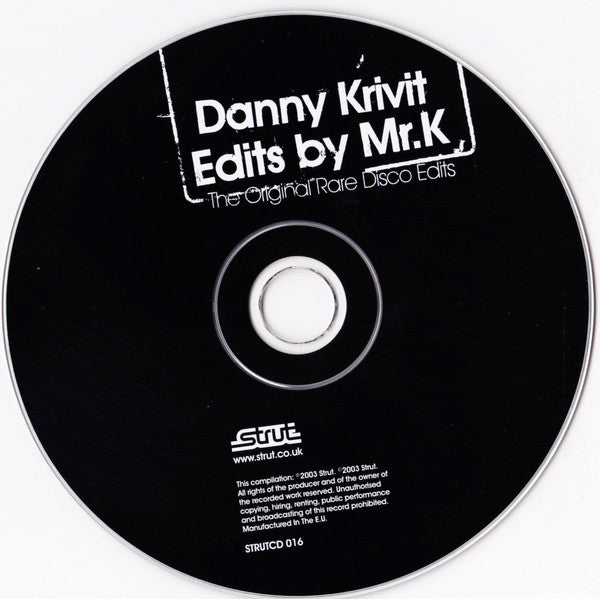 Danny Krivit : Edits By Mr. K (The Original Rare Disco Edits) (CD, Comp)