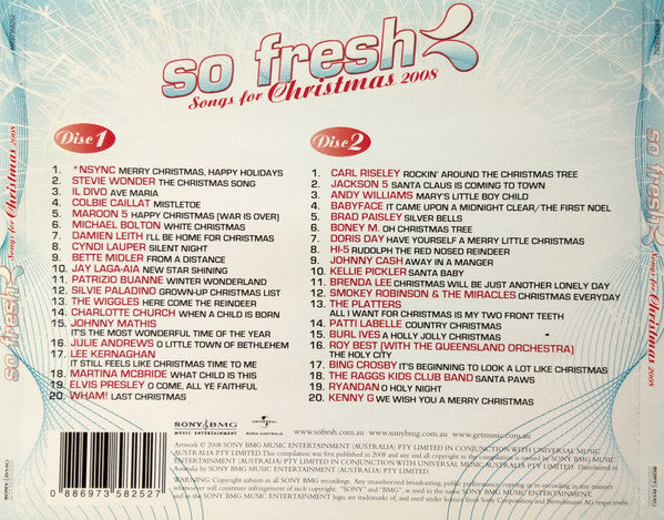 Various : So Fresh (Songs for Christmas 2008) (2xCD, Comp)