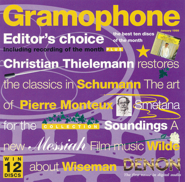 Various : Gramophone Editor's Choice: January 1998 (CD, Comp, RM)