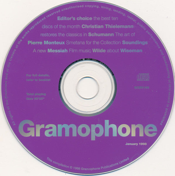 Various : Gramophone Editor's Choice: January 1998 (CD, Comp, RM)