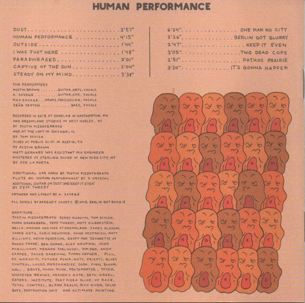 Parquet Courts : Human Performance (CD, Album)