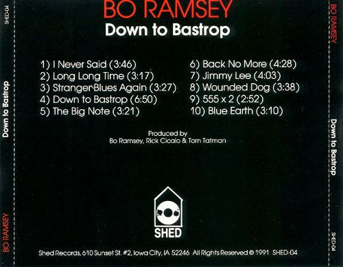 Bo Ramsey : Down To Bastrop (CD)
