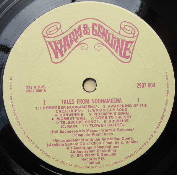 The Marionette Theatre Of Australia : Tales From Noonameena (LP)