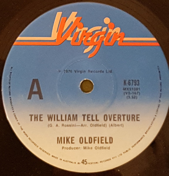 Mike Oldfield : The William Tell Overture (7", Single)