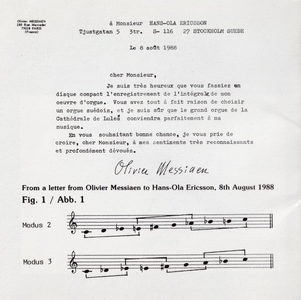 Olivier Messiaen - Hans-Ola Ericsson : The Complete Organ Music, Volume 1 (CD, Album)