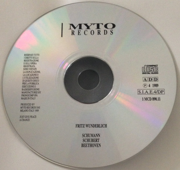 Fritz Wunderlich, Robert Schumann, Franz Schubert, Ludwig van Beethoven : Fritz Wunderlich's Last Concert (Edinburgh 1966) (CD, Album)