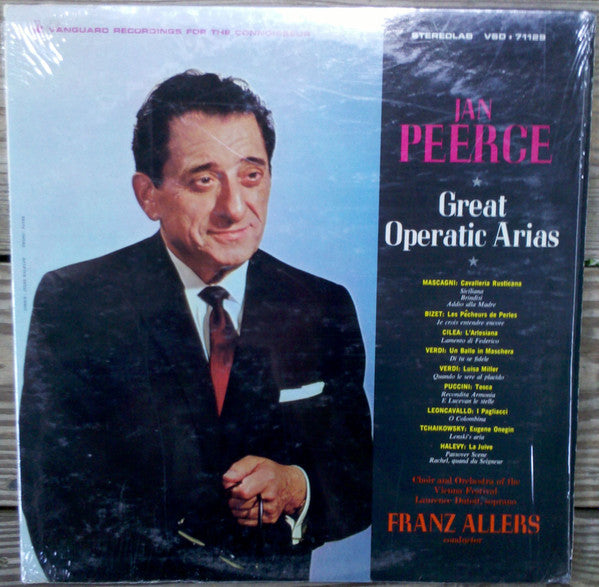 Jan Peerce : Great Operatic Arias (LP, Album)