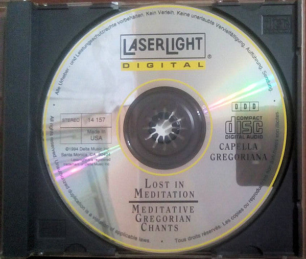Capella Gregoriana : Lost In Meditation Meditative Gregorian Chants (CD, Album)