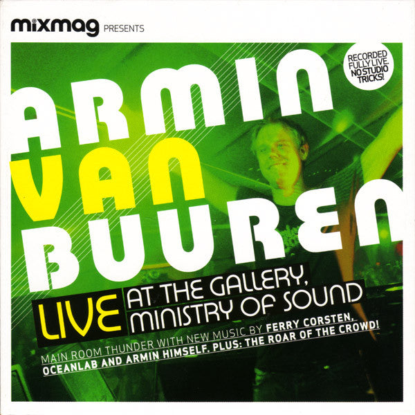 Armin van Buuren : Live At The Gallery, Ministry Of Sound (CD, Mixed, Car)