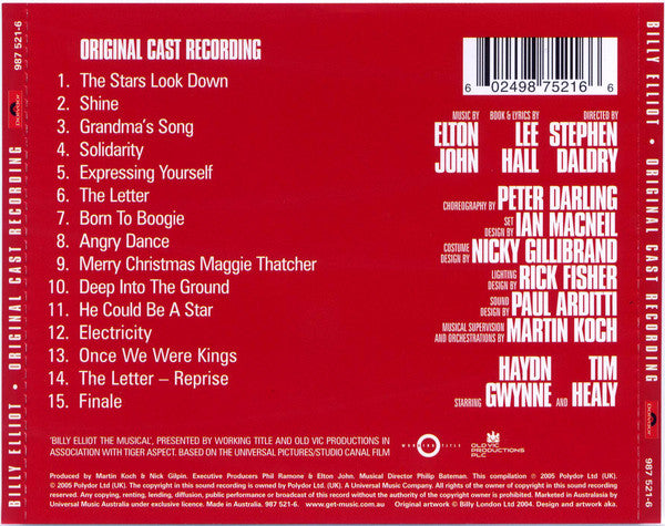 Original Cast*, Elton John : Billy Elliot The Musical - Original Cast Recording (CD, Album)