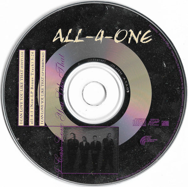 All-4-One : I Can Love You Like That (CD, Single, Car)