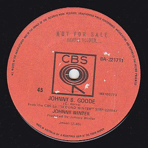 Johnny Winter : Johnny B. Goode (7", Single)