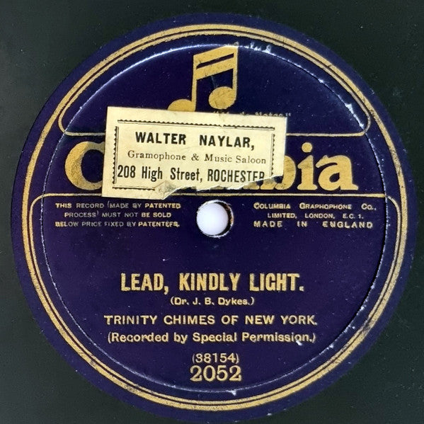 Trinity Chimes Of New York : Lead, Kindly Light / Nearer My God To Thee (Shellac, 10", RP)