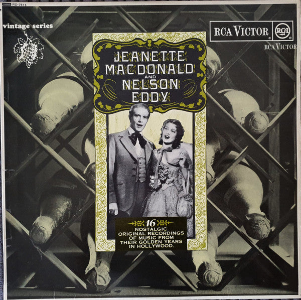 Jeanette MacDonald And Nelson Eddy : 16 Nostalgic Original Recordings Of Music From Their Golden Years In Hollywood (LP, Comp, Mono)