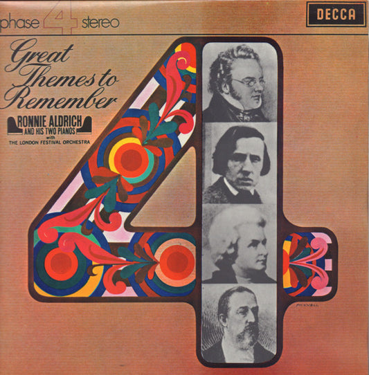 Ronnie Aldrich And His Two Pianos With The London Festival Orchestra : Great Themes To Remember (LP)