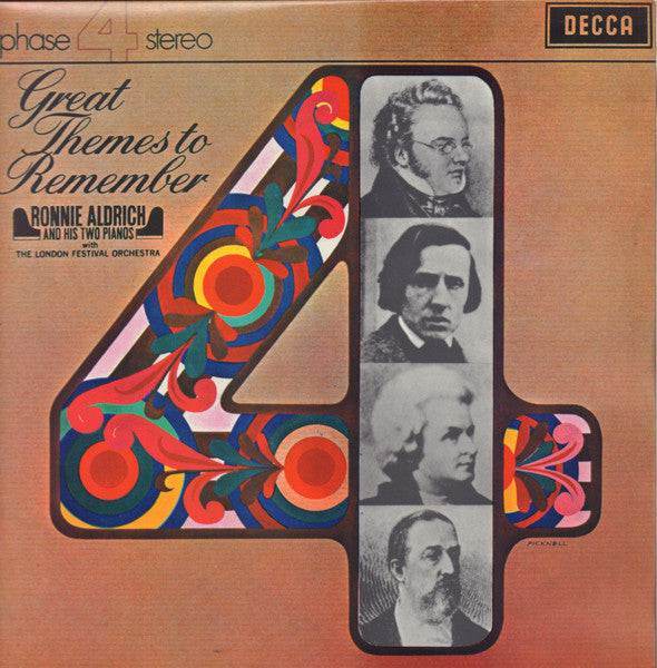 Ronnie Aldrich And His Two Pianos With The London Festival Orchestra : Great Themes To Remember (LP)