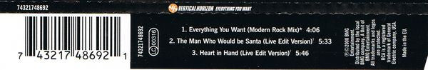 Vertical Horizon : Everything You Want (CD, Single)