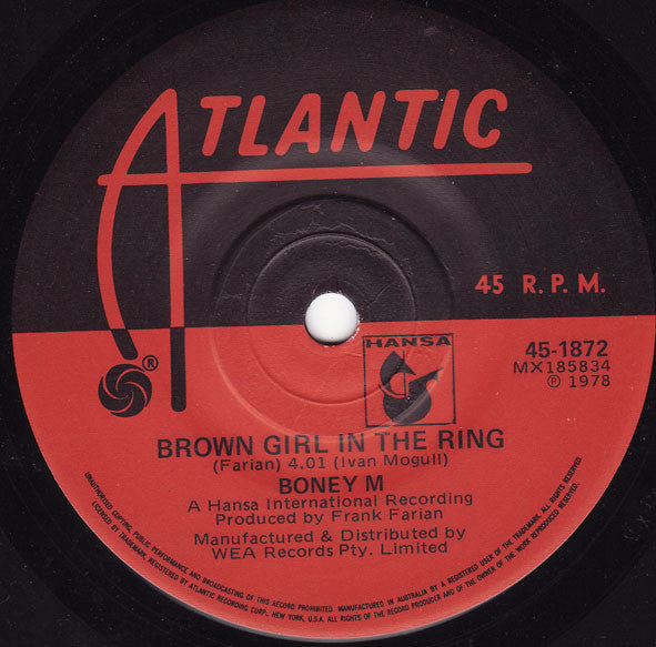 Boney M* : Rivers Of Babylon (7", Single)