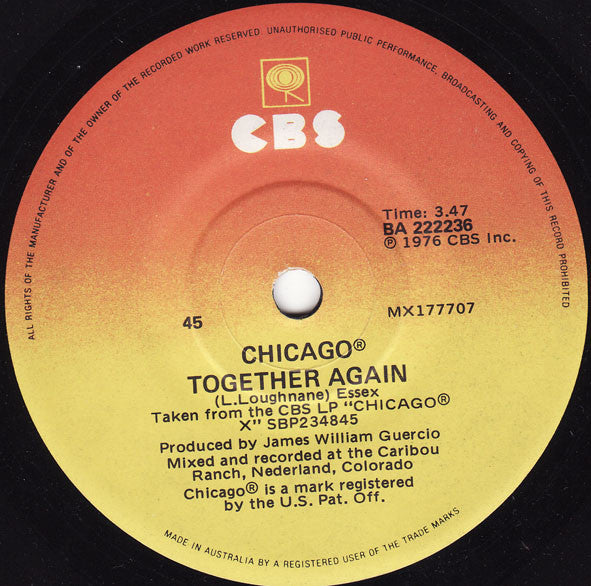 Chicago (2) : If You Leave Me Now (7")