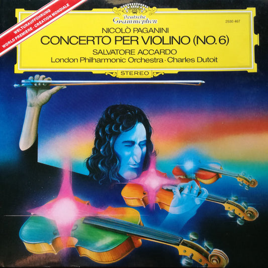Nicolò Paganini* - Salvatore Accardo • London Philharmonic Orchestra • Charles Dutoit : Concerto Per Violino (No. 6) (LP, Album)