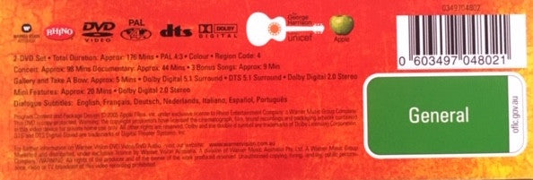 Various : The Concert For Bangladesh (2xDVD-V, PAL)