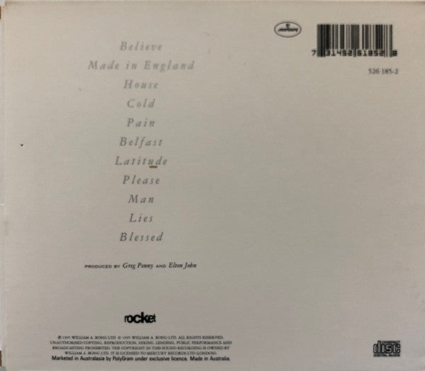 Elton John : Made In England (CD, Album, Car)