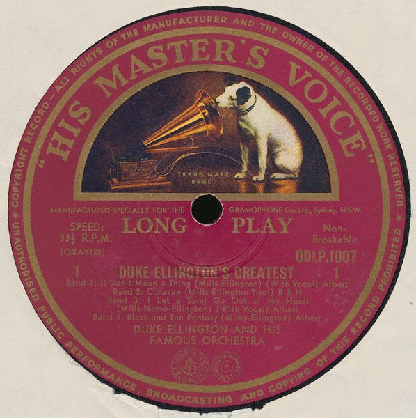 Duke Ellington And His Famous Orchestra* : Duke Ellington's Greatest (10", Comp)