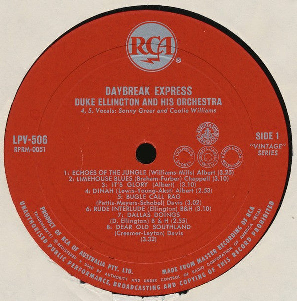 Duke Ellington : Daybreak Express (LP, Comp, Mono)