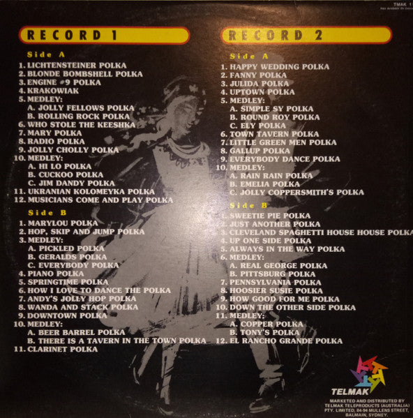 Various, Frank Yankovic : 57 All Time Polka Hits (LP, Comp, 2LP)