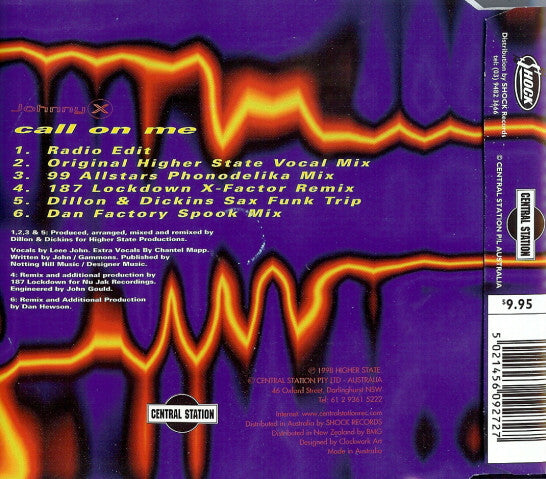 Johnny X (6) : Call On Me (CD, Maxi)
