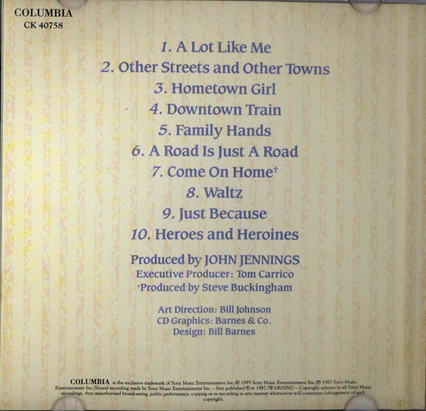 Mary Chapin Carpenter : Hometown Girl (CD, Album, RE)