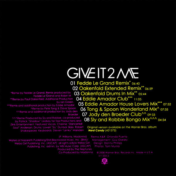 Madonna : Give It 2 Me (CD, Maxi)
