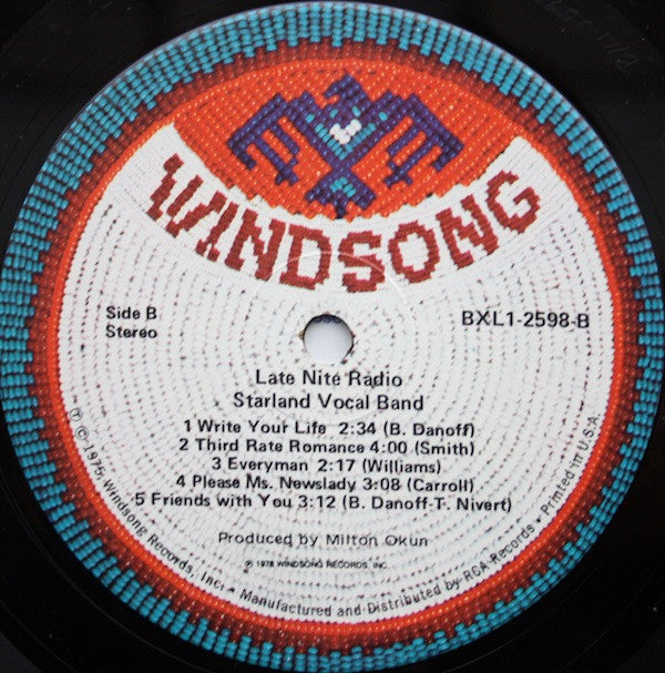 Starland Vocal Band : Late Nite Radio (LP)