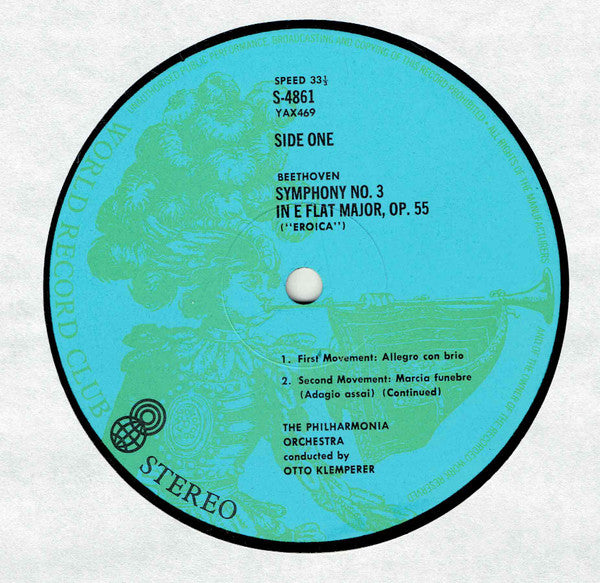 Beethoven* : Symphony No. 3 "Eroica" (LP, Album, Club, RE)