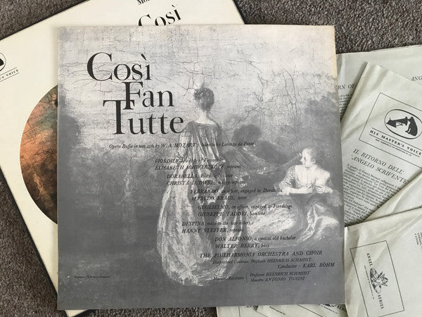 Mozart* / Elisabeth Schwarzkopf, Christa Ludwig, Hanny Steffek, Alfredo Kraus, Giuseppe Taddei, Walter Berry, The Philharmonia Orchestra* And Chorus*, Karl Böhm : Così Fan Tutte (LP, S/Sided + 3xLP + Box)