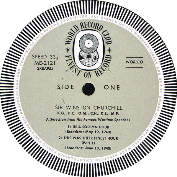 Winston Churchill : The Years Of Challenge! (3xLP, Mono, Club + Box)