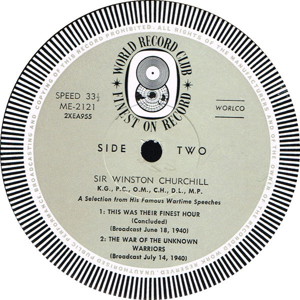 Winston Churchill : The Years Of Challenge! (3xLP, Mono, Club + Box)
