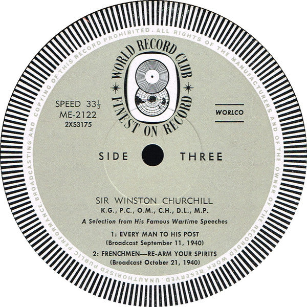 Winston Churchill : The Years Of Challenge! (3xLP, Mono, Club + Box)