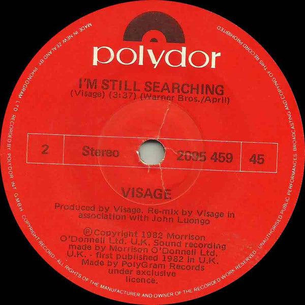 Visage : Night Train (7", Single)