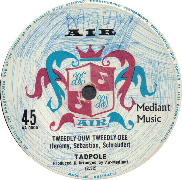 Tadpole (13) : Throw A Little Lovin' My Way (7", Single)