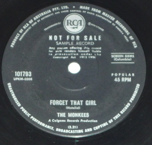 The Monkees : Alternate Title (Randy Scouse Git) (7", Single, Promo)