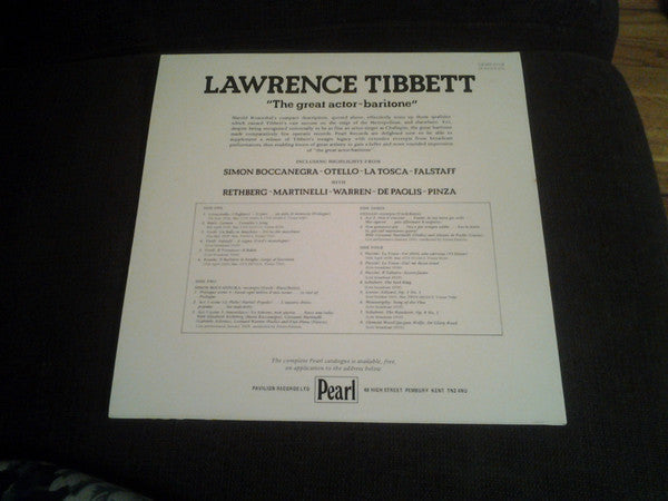 Lawrence Tibbett : The Great Actor-Baritone (2xLP, Comp, Mono)