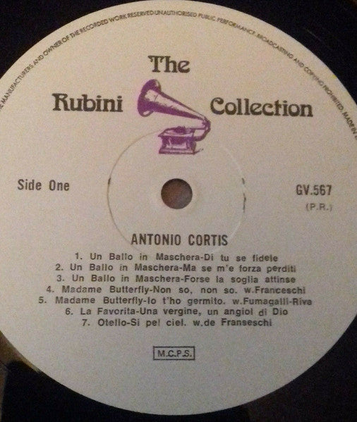 Antonio Cortis : Antonio Cortis (LP, Comp, Mono)