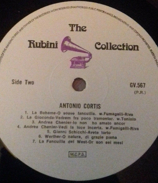 Antonio Cortis : Antonio Cortis (LP, Comp, Mono)