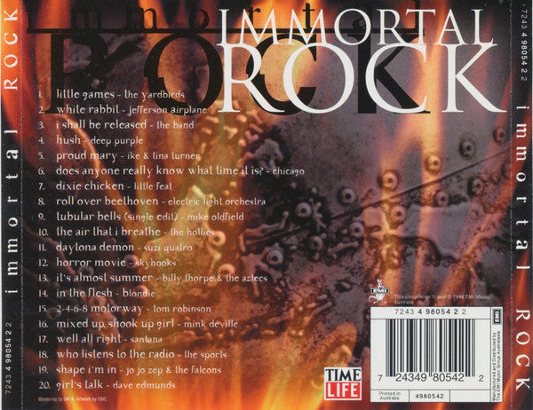 Various : Immortal Rock 20 Of The Best (CD, Comp)