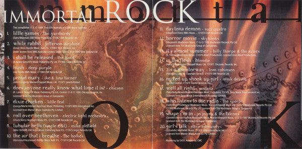 Various : Immortal Rock 20 Of The Best (CD, Comp)